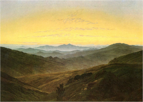 Paysage de Caspar David Friedrich